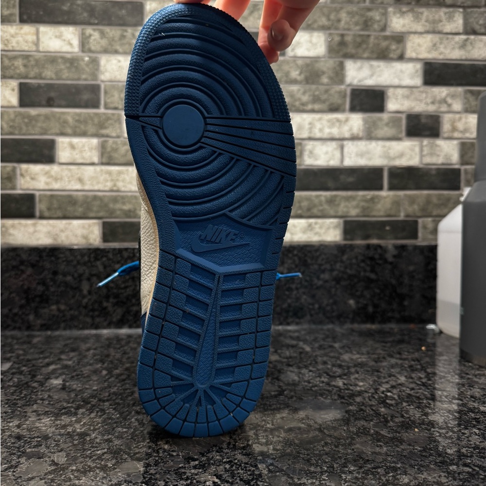 Men's Blue and Black High-Top Sneakers - Picture 4 of 4